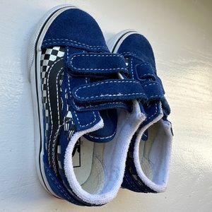 Blue Vans kids shoes size 7